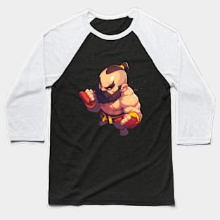 Street Fighter Zangief Art Baseball T-Shirt